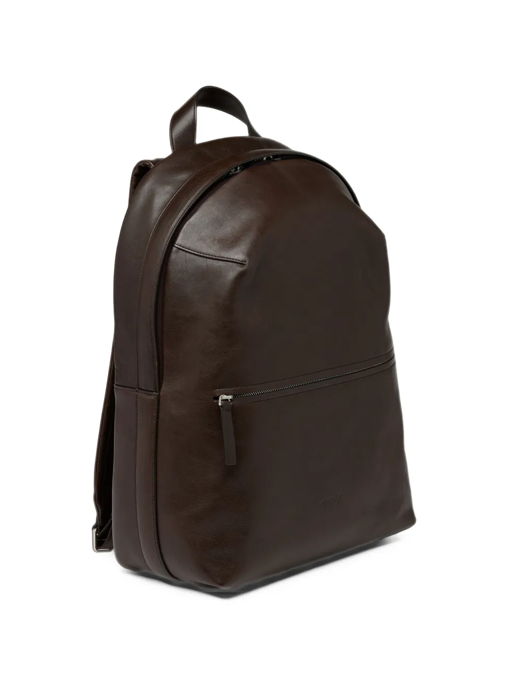 Marsèll Guscio grained leather backpack Bruin