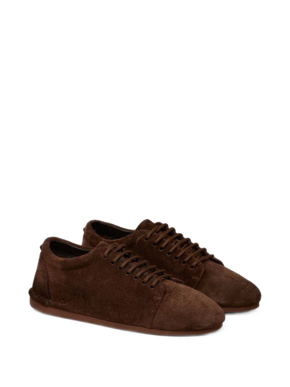 Marsèll Sancrespella suede lace-up derby shoes Bruin