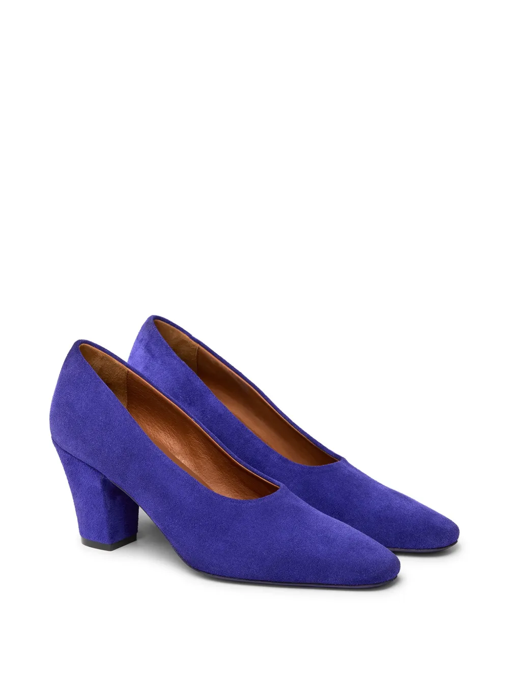 Marsèll Figura suede almond-toe pumps Paars