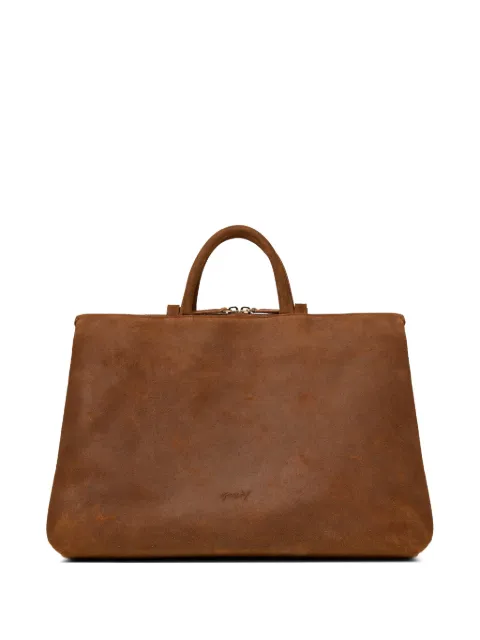 Marsèll bolso shopper 4 In Orizzontale con logo grabado y acabado de ante