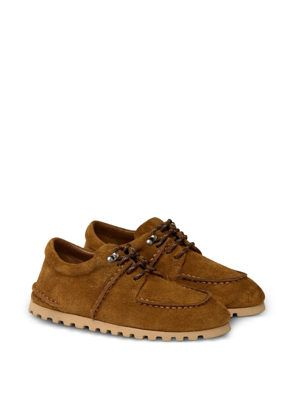 Marsèll Pizzicarro lace-up suede derby shoes Bruin