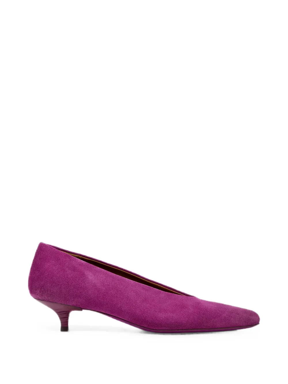 Marsèll Suede Pointed-toe Heeled Pumps In Purple