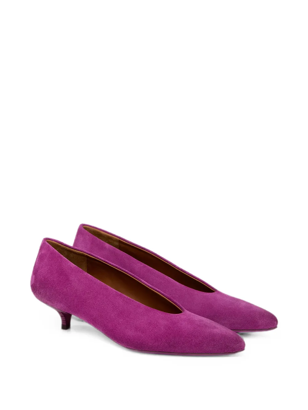 Marsèll suede pointed-toe heeled pumps Paars