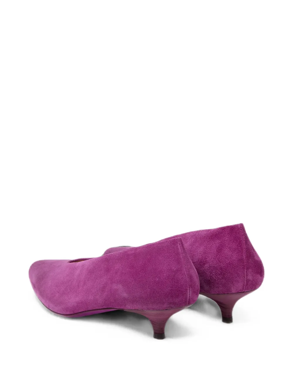 Marsèll suede pointed-toe heeled pumps Paars