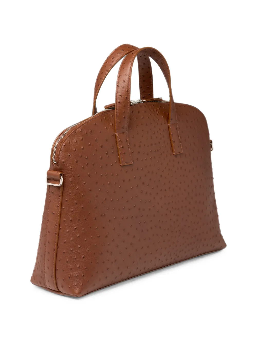 Marsèll Trasporta leren shopper met struisvogel-effect Bruin