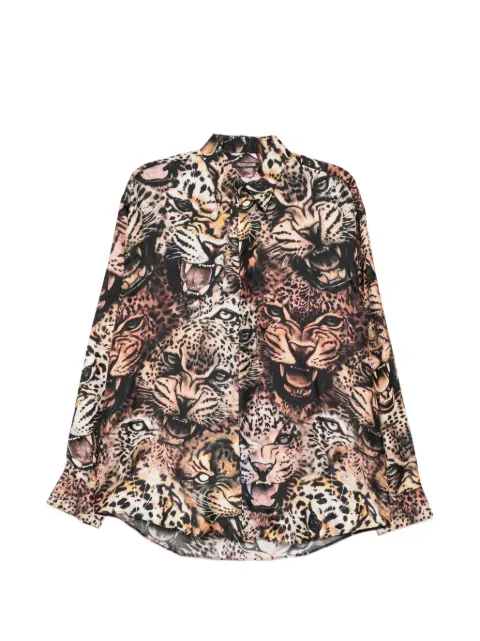 Roberto Cavalli leopard-print shirt