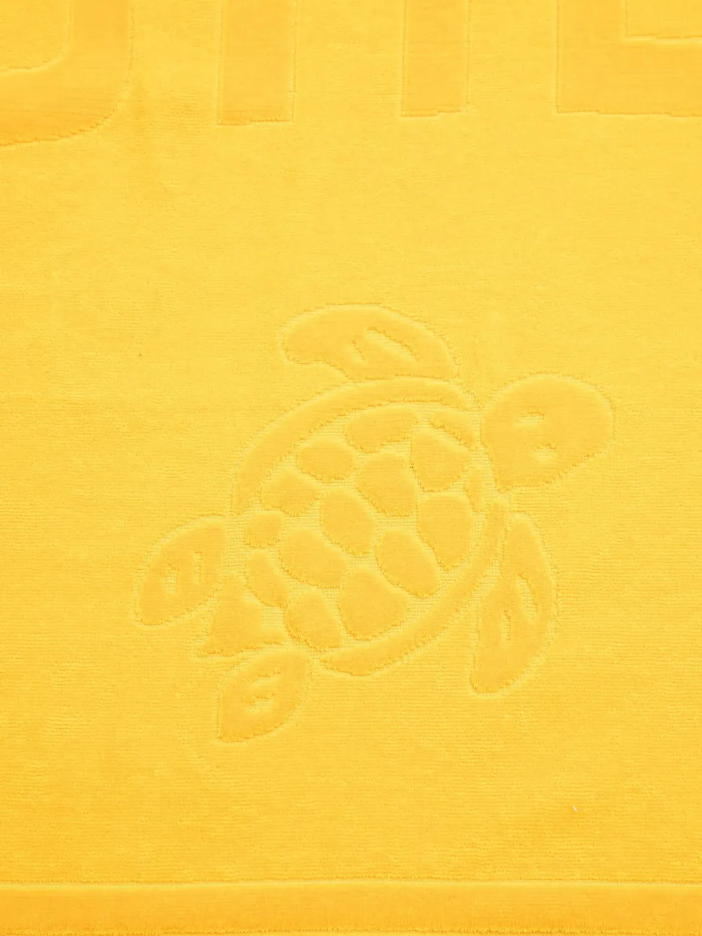 Vilebrequin logo-embossed beach towel Geel