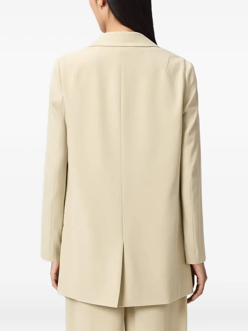 AllSaints Blazer met enkele rij knopen Beige