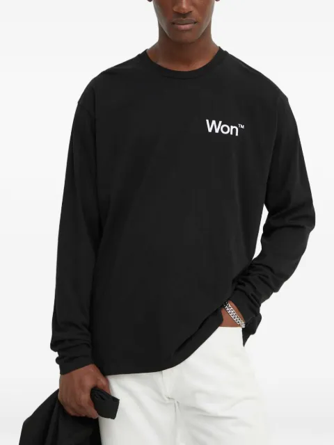Won Hundred logo-print long-sleeve T-shirt