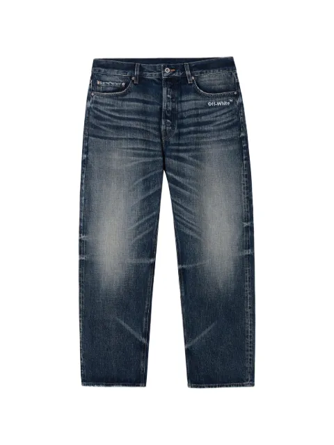 Off-White jean droit à logo imprimé