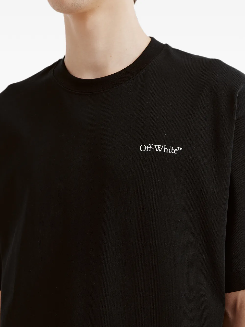 Off-White T-shirt met logoprint Zwart