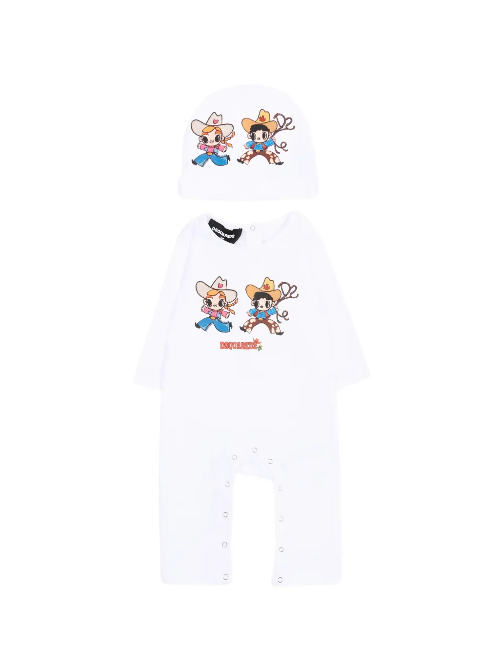DSQUARED2 KIDS Tutina con stampa grafica - Bianco