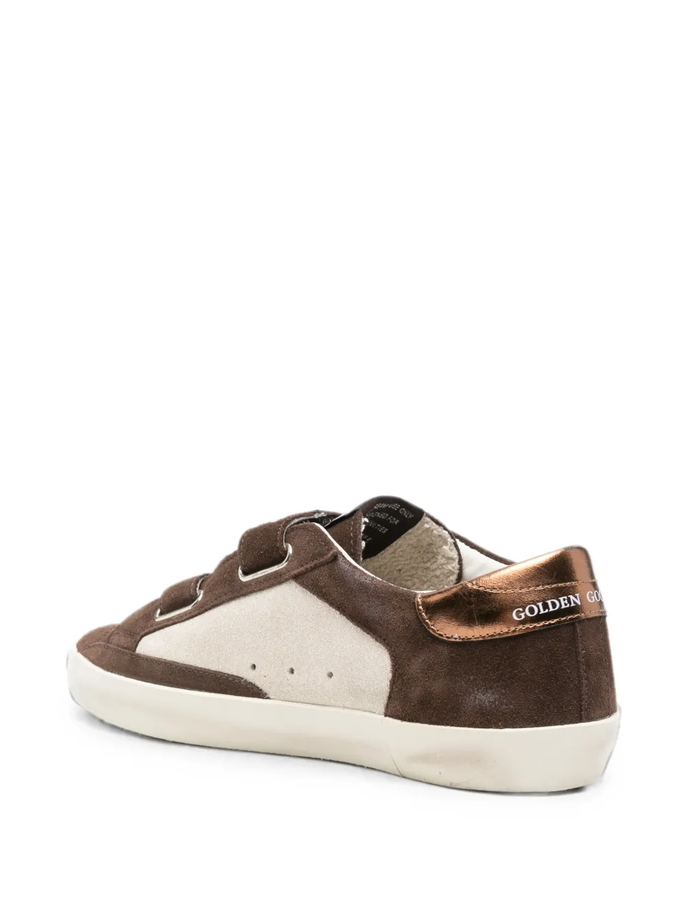 Golden Goose Kids Old School touch-strap sneakers Bruin