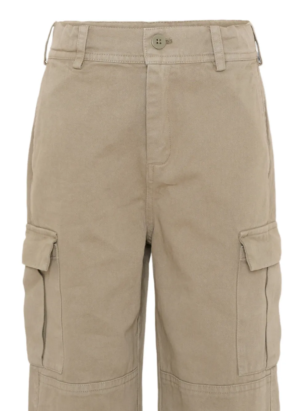 Stella McCartney Kids Cargo broek met elastische enkels Beige
