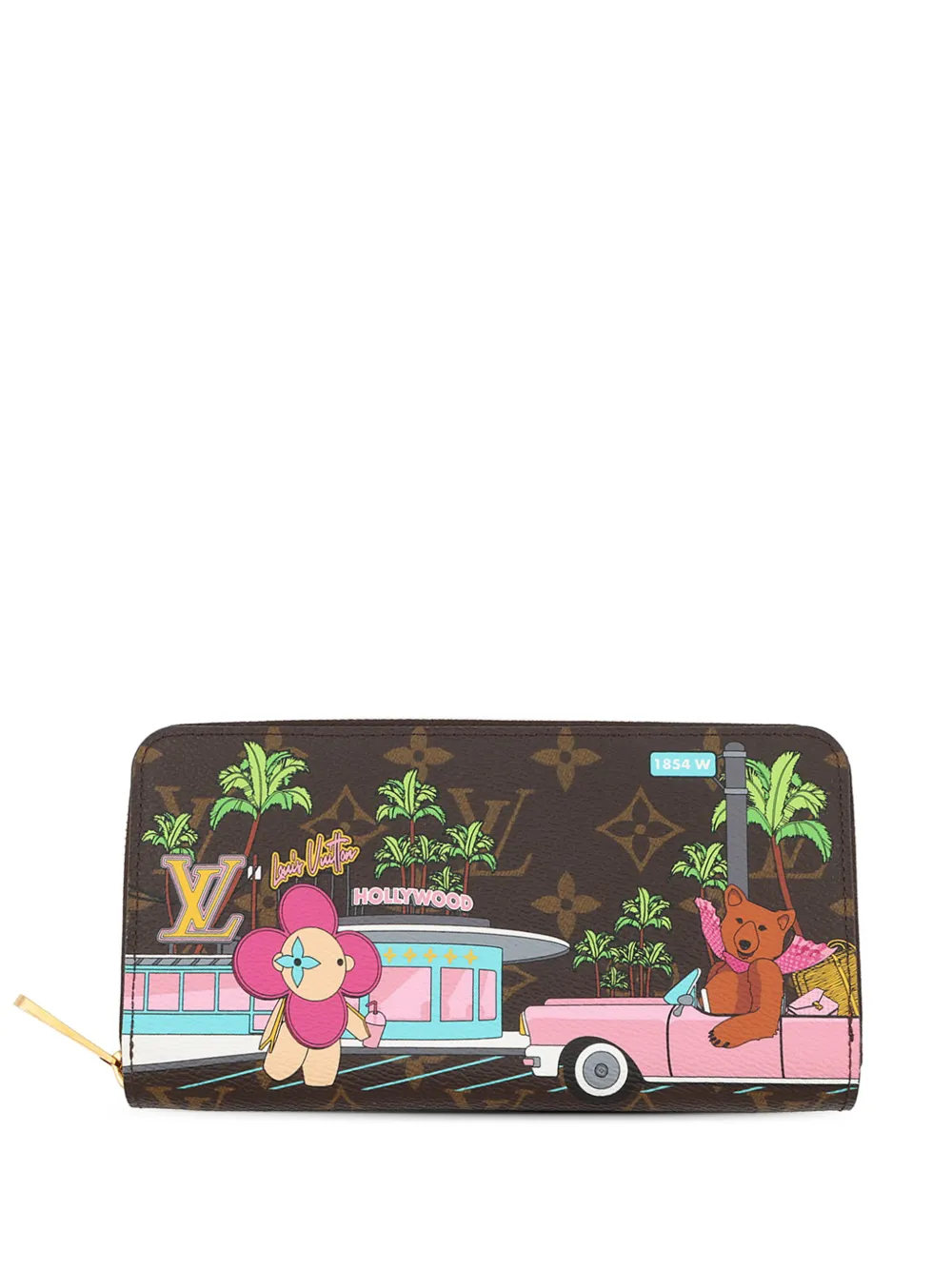 Louis Vuitton Pre-Owned 2021-2026 Monogram Vivienne in Hollywood Zippy Wallet long wallets - Marrone