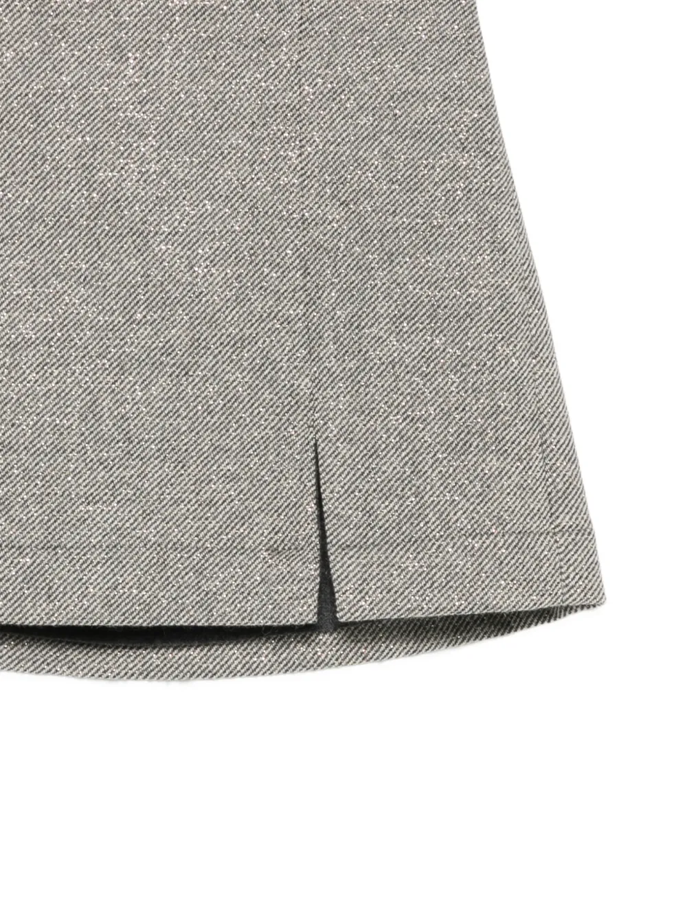 Douuod Kids Rok met glitters en split Grijs