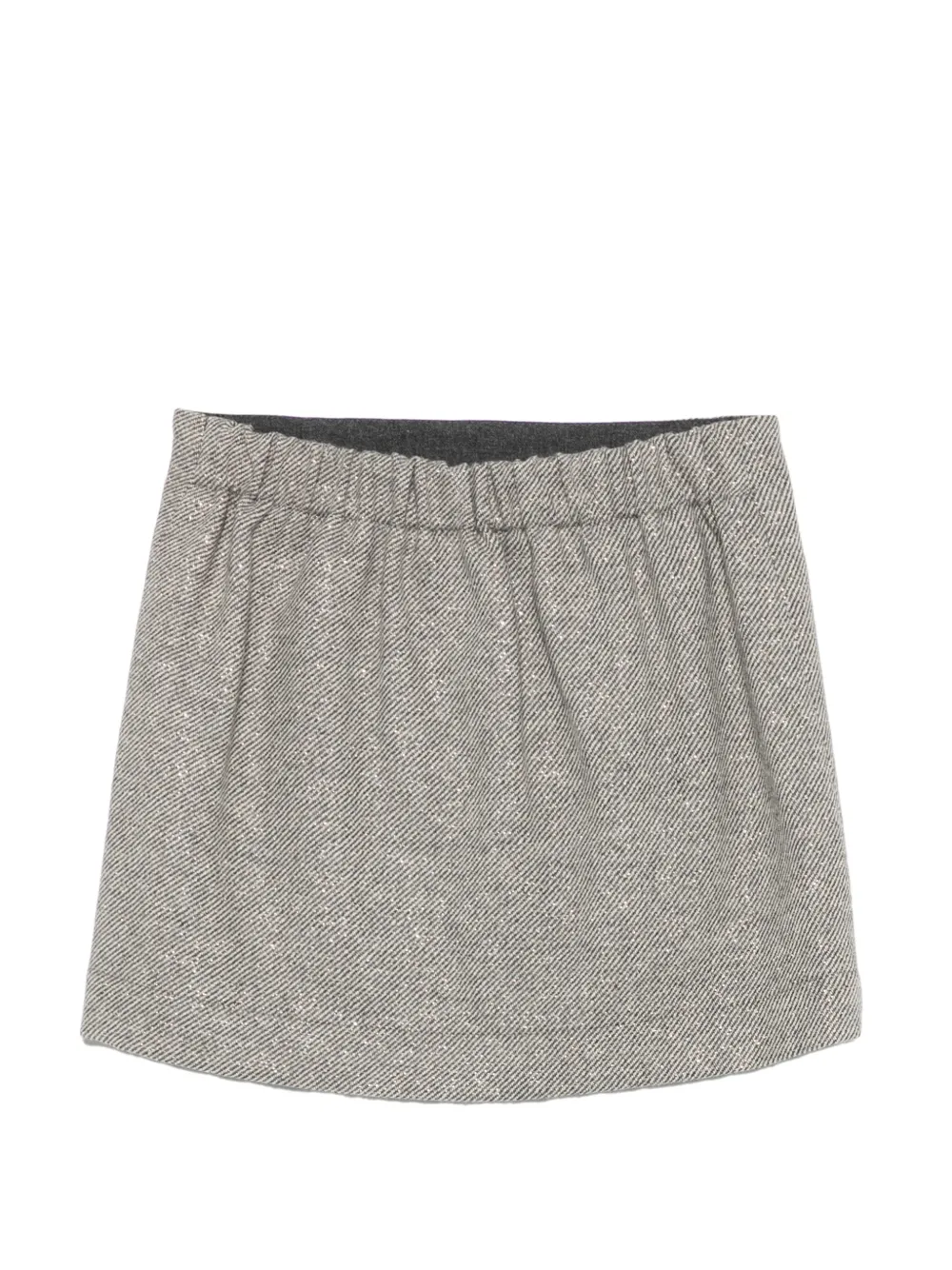 Douuod Kids Rok met glitters en split Grijs