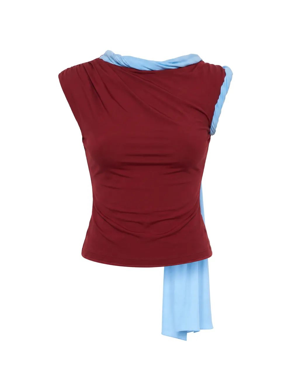 Axel 113 Nari Twisted Top In Burgundy
