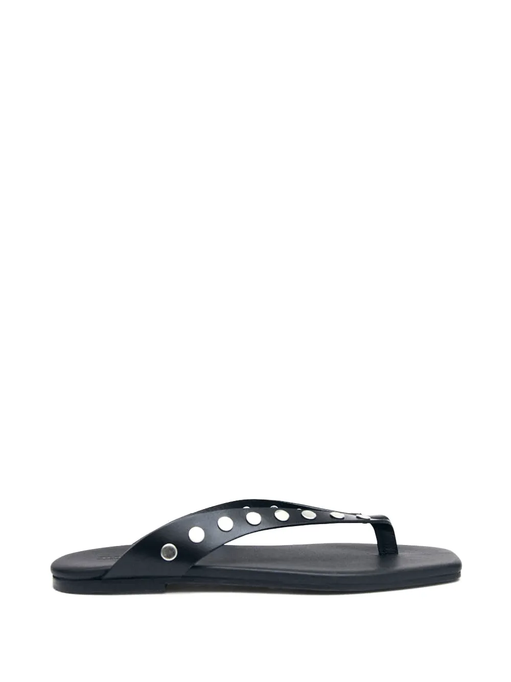 ALOHAS Ola Studs leren sandalen Zwart