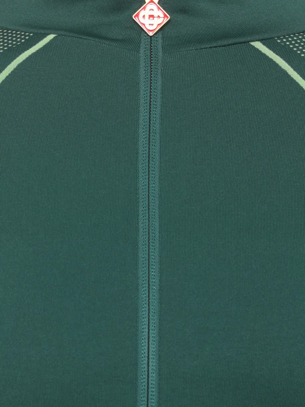 Casablanca Trainingsjack met logo-hanger en rits Groen