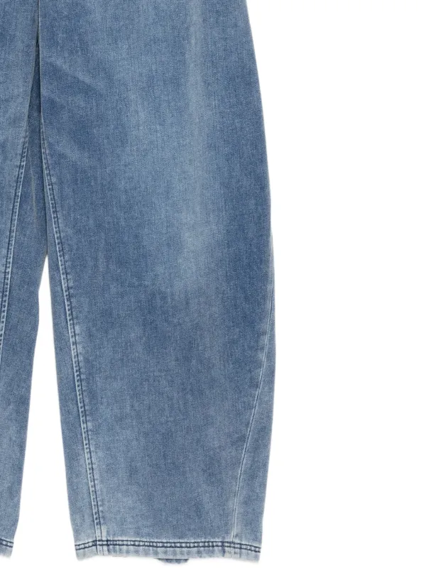 Alexander Wang Brushed Denim Track Pants | Blue | FARFETCH