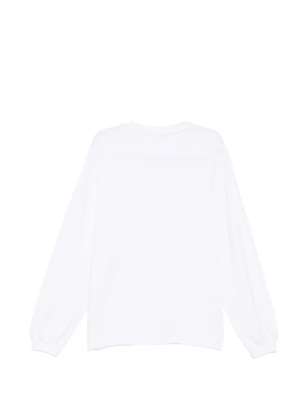 Alexander Wang logo-print long-sleeve T-shirt | White | FARFETCH JO