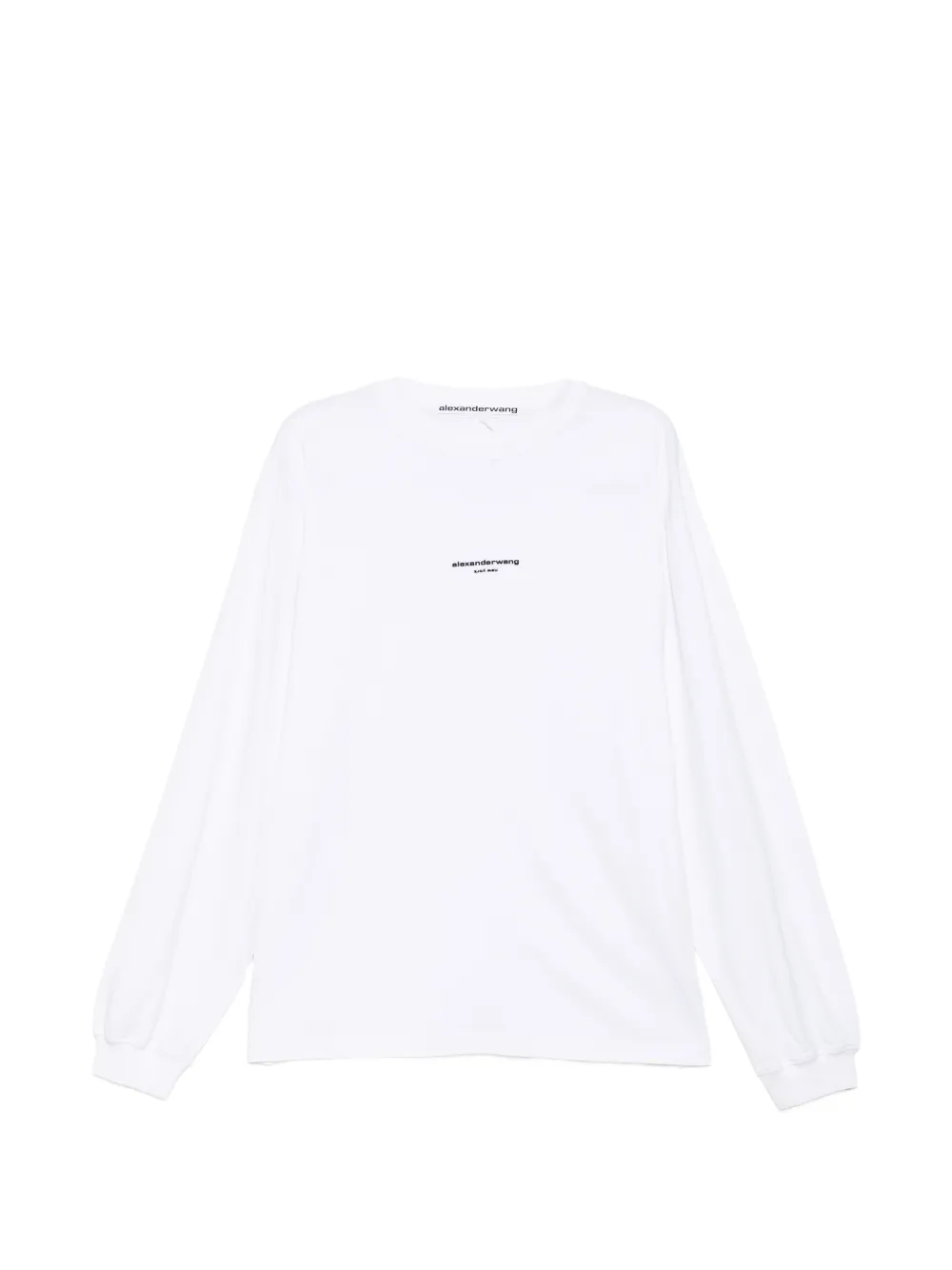 Alexander Wang T-shirt a maniche lunghe con logo - Bianco