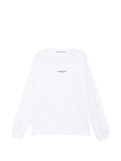 Alexander Wang Camiseta mangas longas com estampa de logo