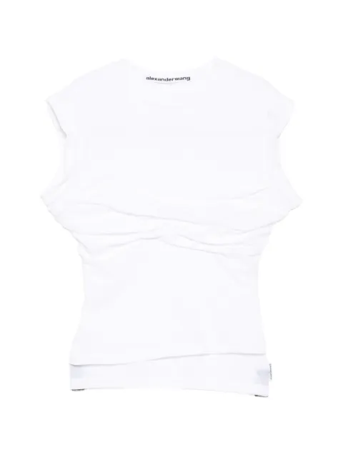 Alexander Wang camiseta con diseño retorcido