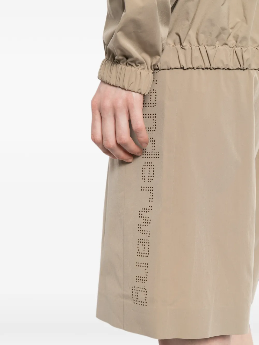 Alexander Wang Geperforeerde trainingsshorts Beige