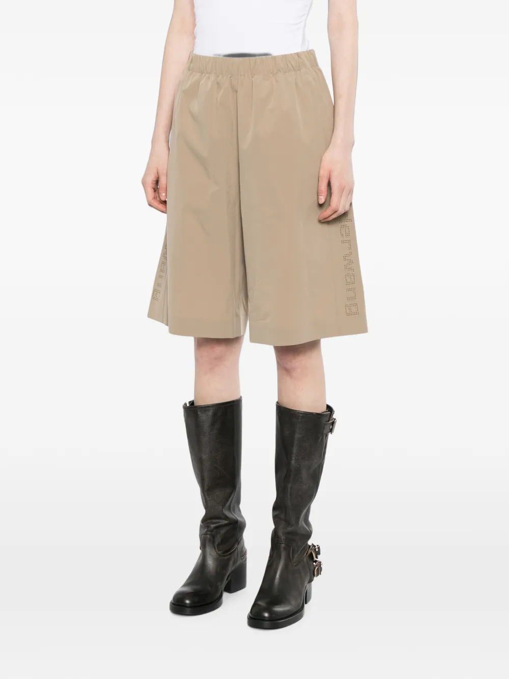 Alexander Wang Geperforeerde trainingsshorts Beige