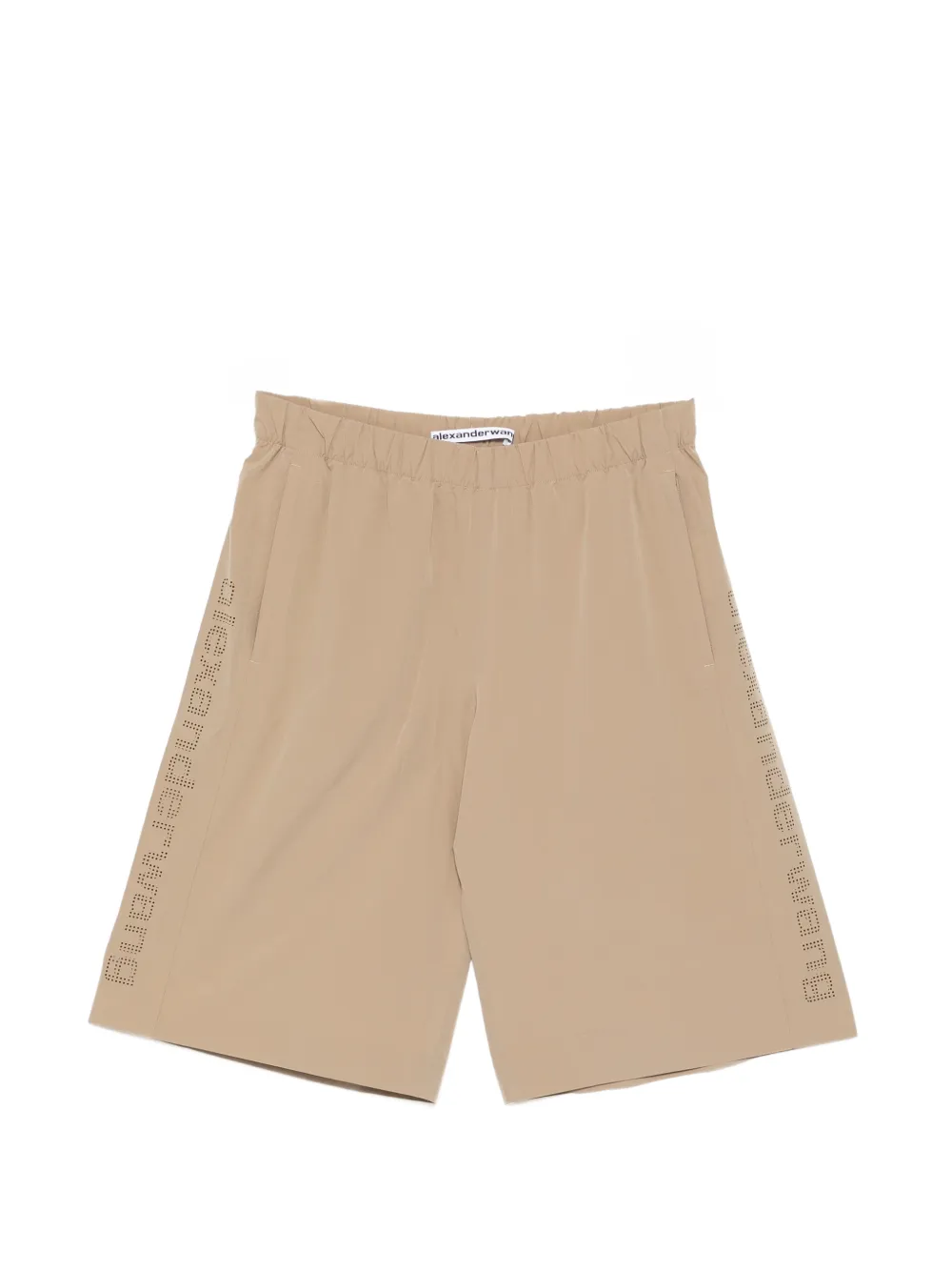 Alexander Wang perforated logo shorts - Toni neutri