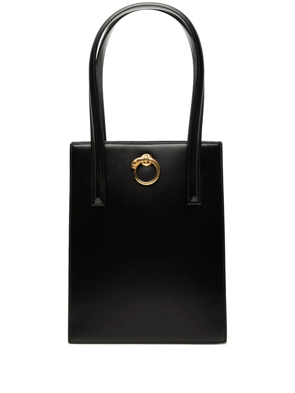 Cartier 1990-2000 Leather Panthere tote bag - Schwarz