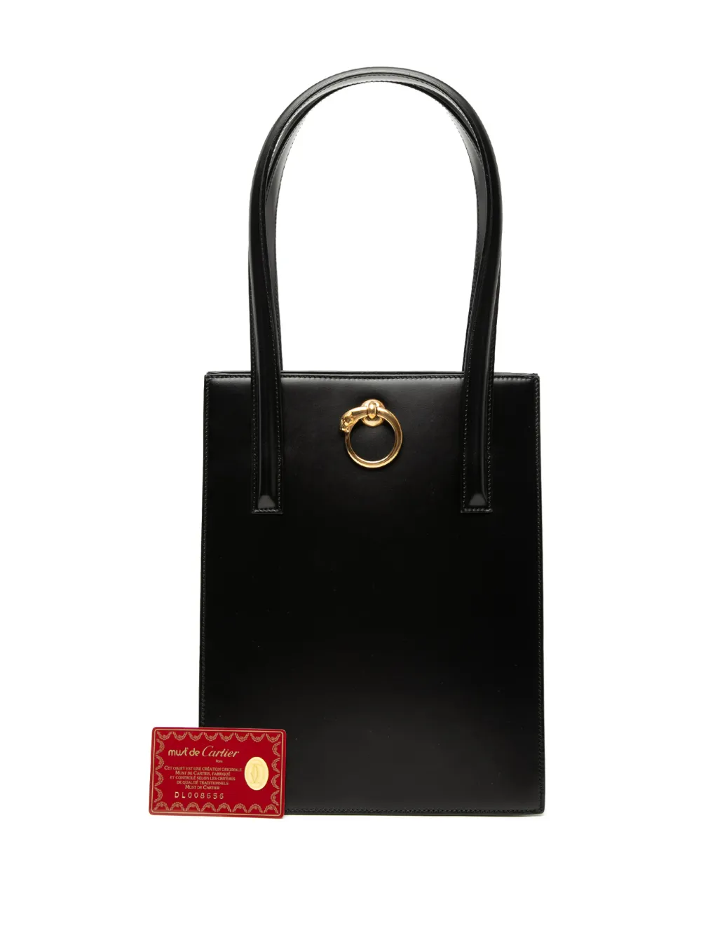 Cartier 1990-2000 Leather Panthere Tote Bag | Black | FARFETCH