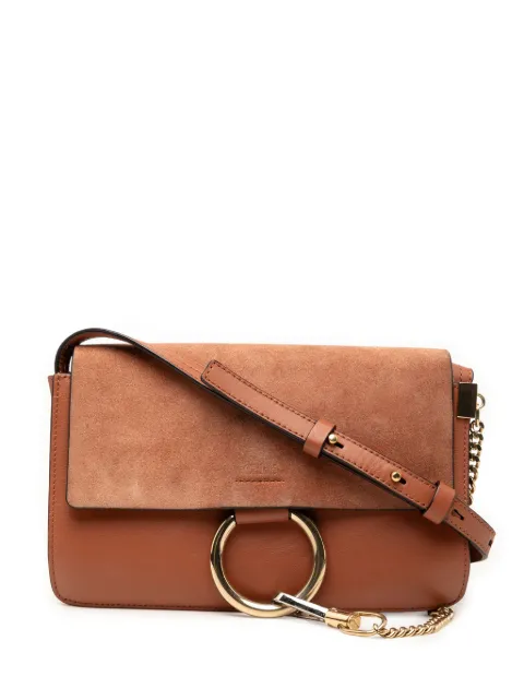 Chloé Pre-Owned 2002-2026 Small Suede and Calfskin Faye crossbody bag