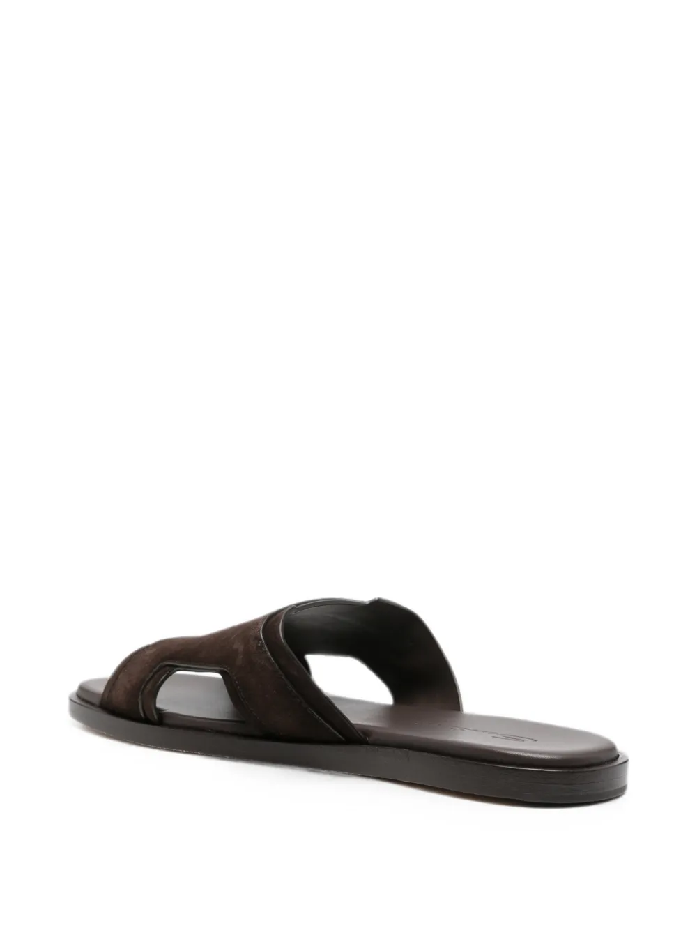 Santoni Sandalen met dubbele gesp Bruin