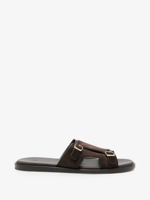 Santoni double-buckle sandals