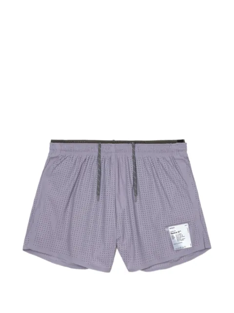 Satisfy Space-O perforated shorts