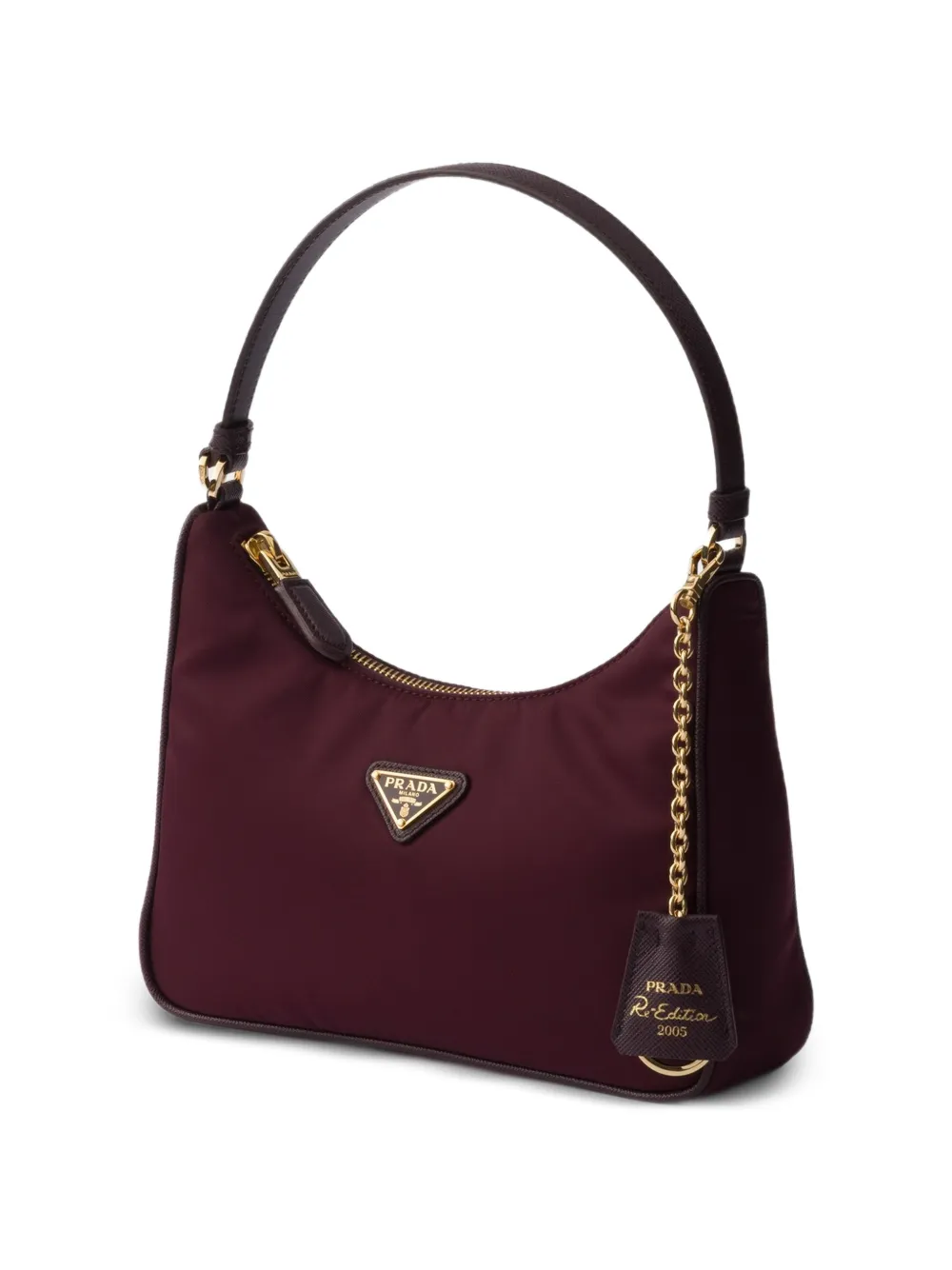 Prada Re-Edition 2005 Re-Nylon en Saffiano mini-tas Rood