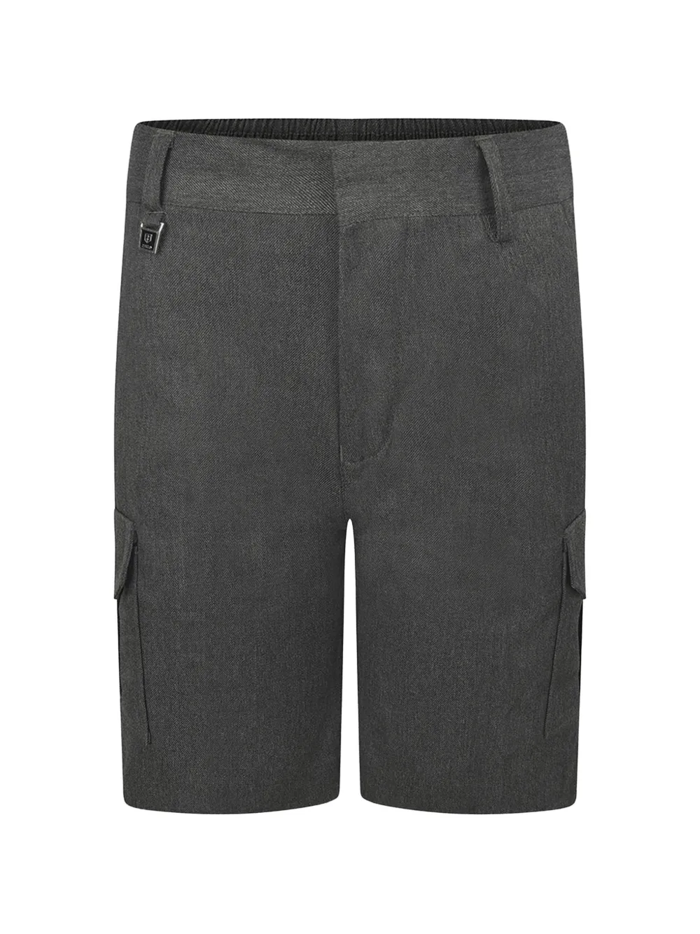 Zeco Schoolwear kids elasticated cargo shorts - Grigio