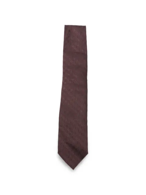 TOM FORD houndstooth-jacquard tie