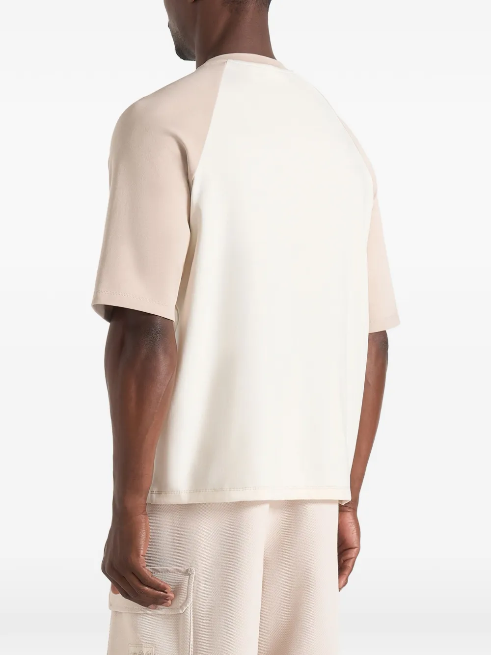 Manière De Voir Signature raglan katoenen T-shirt Beige