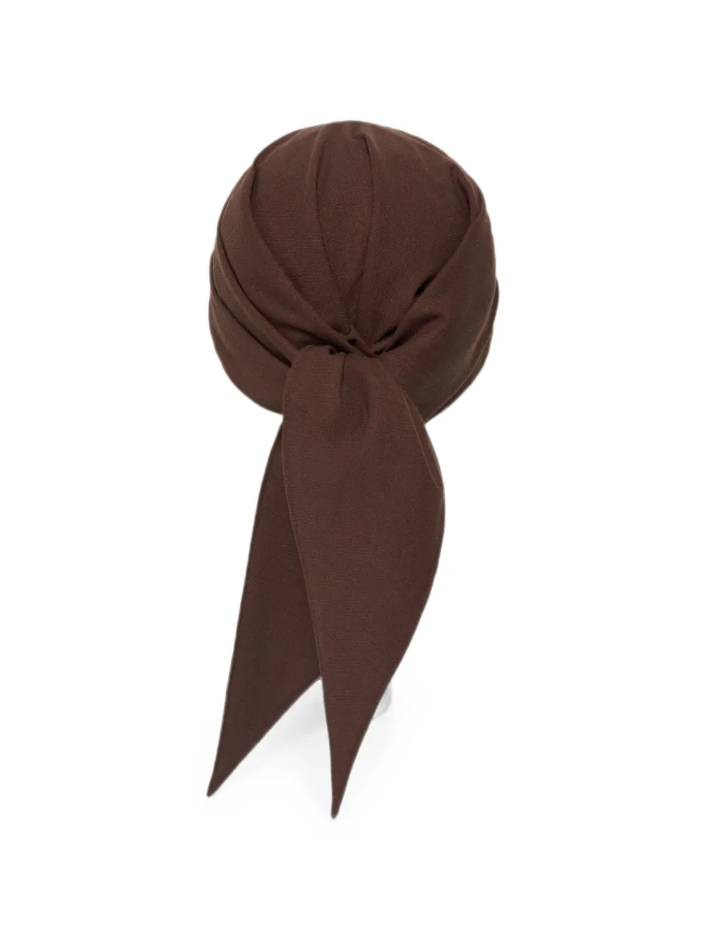 Manière De Voir Arianne linen bandana cap brown - Marrone