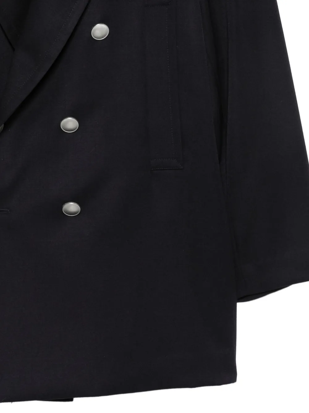 Barena Jack met dubbele rij knopen en puntige revers Blauw