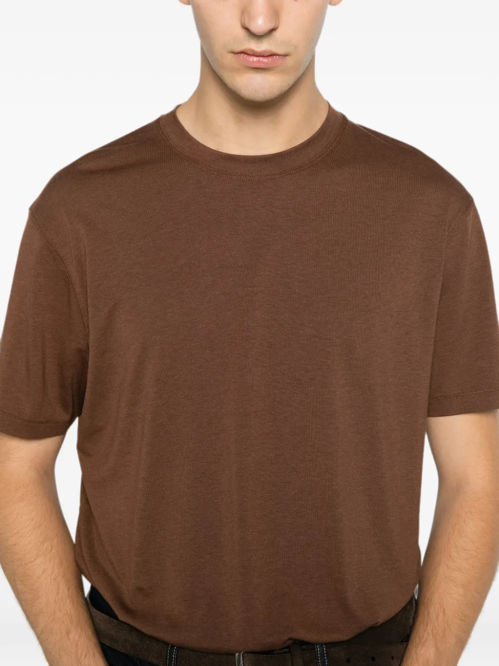 TOM FORD T-shirt met ronde hals Bruin