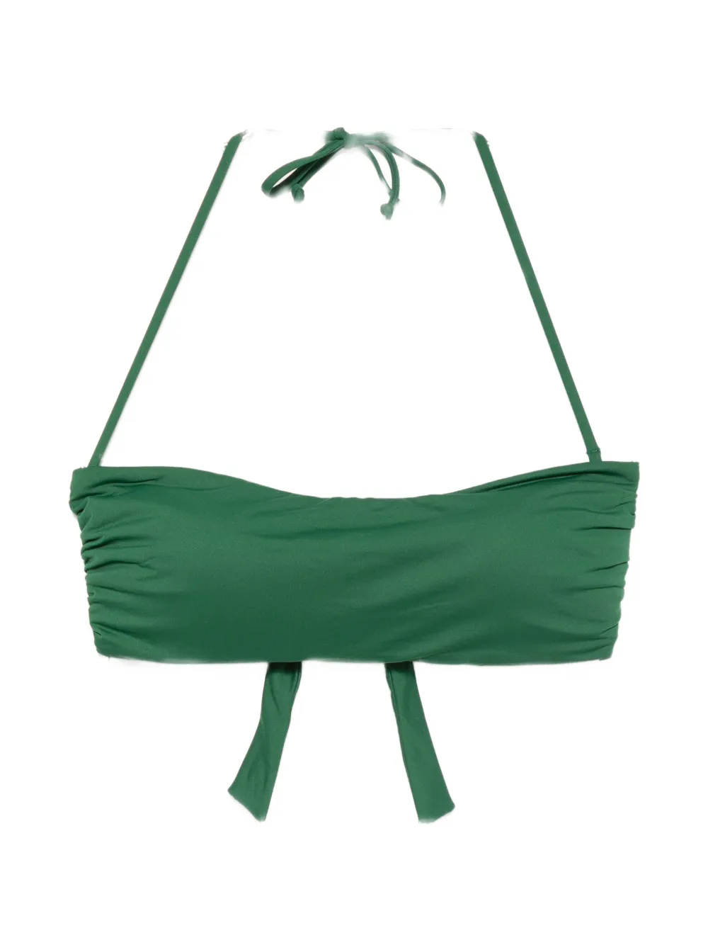 Fisico ruched-detail halterneck bikini top - Verde