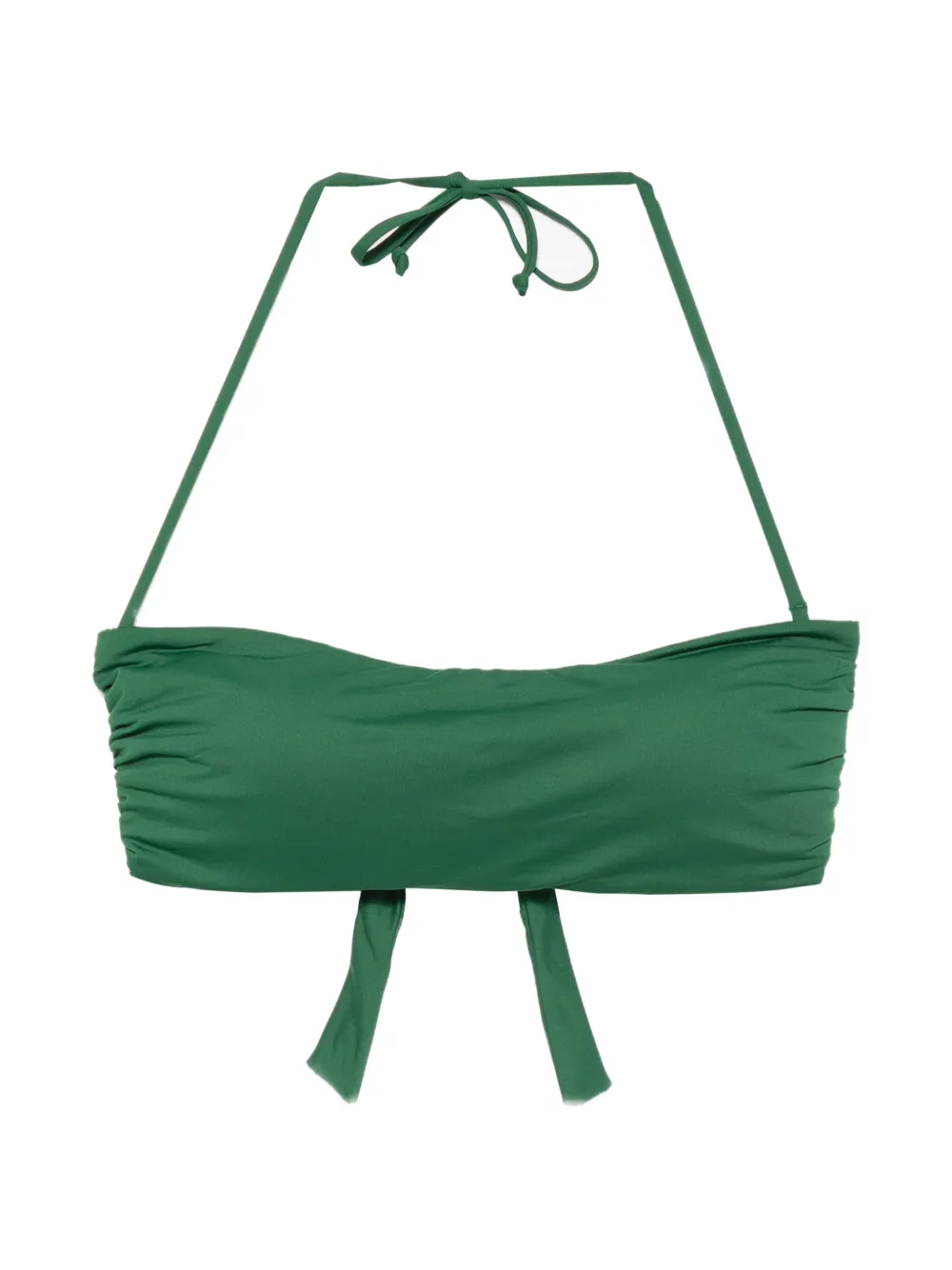 Fisico ruched-detail halterneck bikini top - Verde