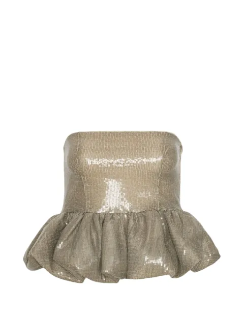 ROTATE BIRGER CHRISTENSEN top bordado con lentejuelas