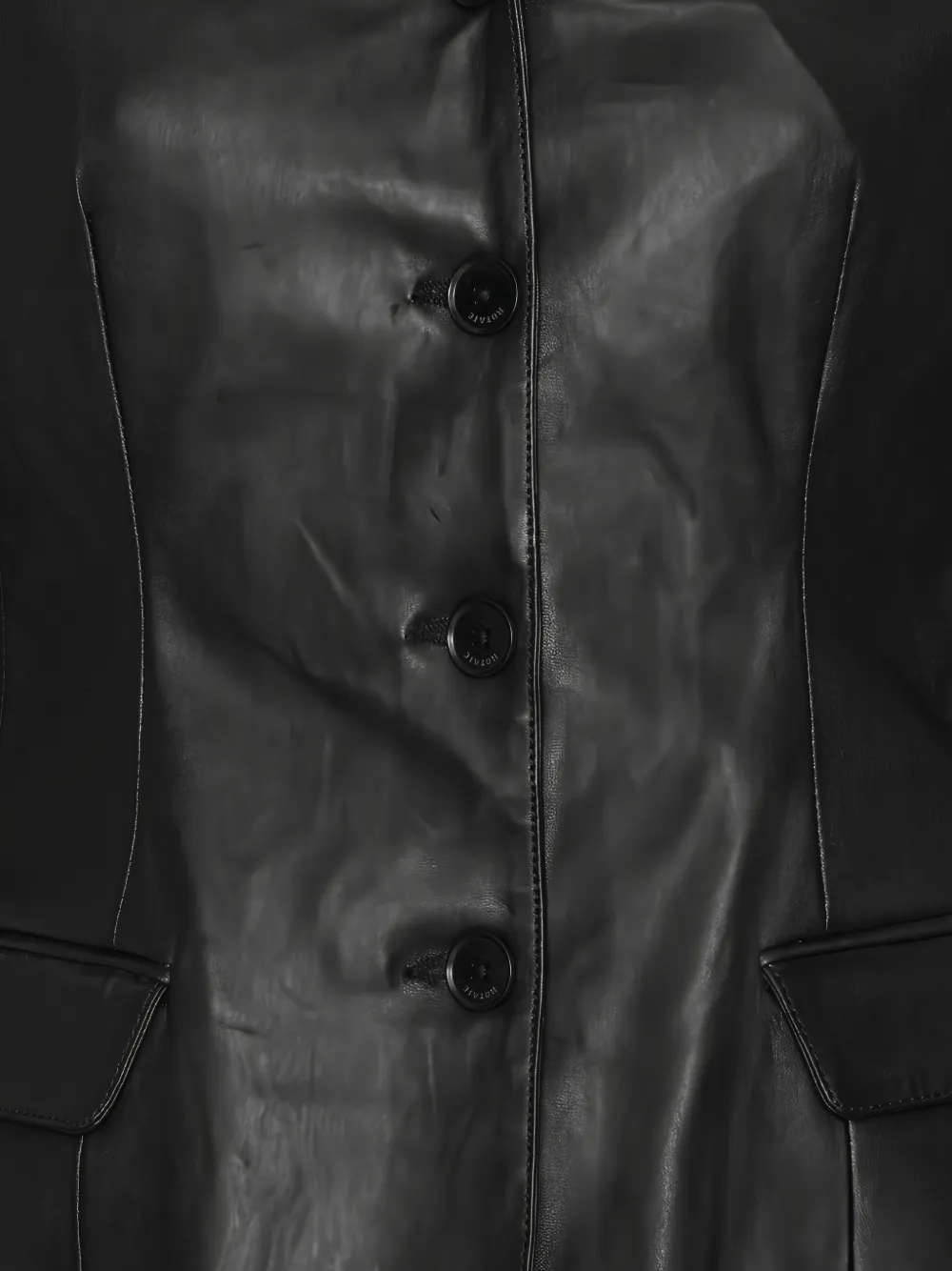 ROTATE BIRGER CHRISTENSEN Blazer met enkele rij knopen Zwart