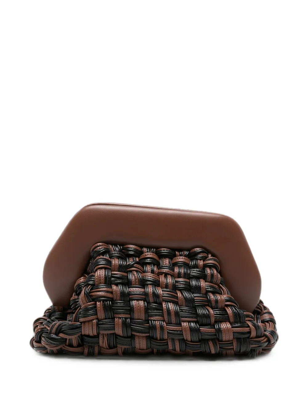 Themoirè Bios clutch bag - Marrone